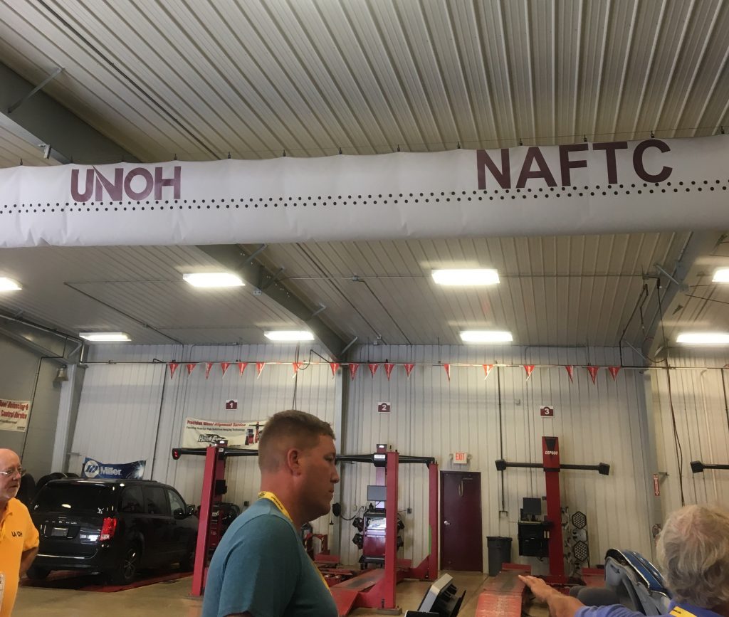 NAFTC Banner Displayed in UNOH Garage