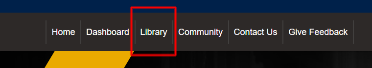 Library menu button